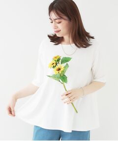 SHOO・LA・RUE / シューラルー カットソー | 【ひんやり/UV】インせず着られる とろみペプラム5分袖トップス