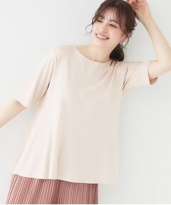 SHOO・LA・RUE / シューラルー カットソー | 【ひんやり/UV】インせず着られる とろみペプラム5分袖トップス