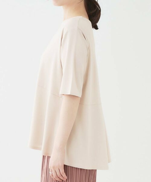 SHOO・LA・RUE / シューラルー カットソー | 【ひんやり/UV】インせず着られる とろみペプラム5分袖トップス | 詳細14