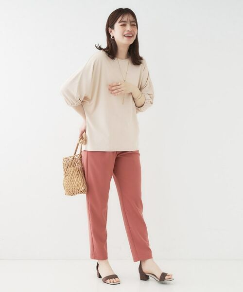 SHOO・LA・RUE / シューラルー カットソー | 【ひんやり/UV/二の腕カバー】肘まで隠れるとろみドルマン5分袖トップス | 詳細11