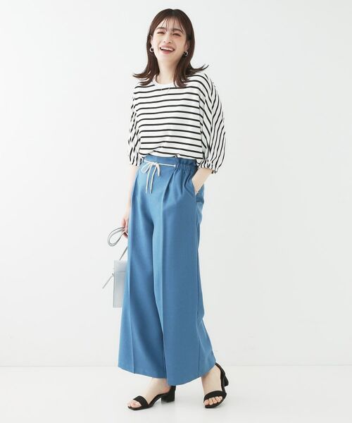 SHOO・LA・RUE / シューラルー カットソー | 【ひんやり/UV/二の腕カバー】肘まで隠れるとろみドルマン5分袖トップス | 詳細15