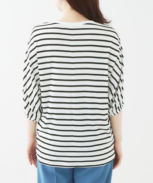 SHOO・LA・RUE / シューラルー カットソー | 【ひんやり/UV/二の腕カバー】肘まで隠れるとろみドルマン5分袖トップス | 詳細19