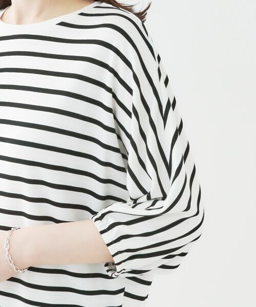 SHOO・LA・RUE / シューラルー カットソー | 【ひんやり/UV/二の腕カバー】肘まで隠れるとろみドルマン5分袖トップス | 詳細21