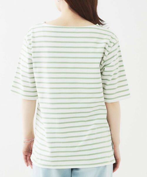 SHOO・LA・RUE / シューラルー カットソー | 【洗える/S-LL/綿100％】5分袖ボートネックトップス | 詳細19