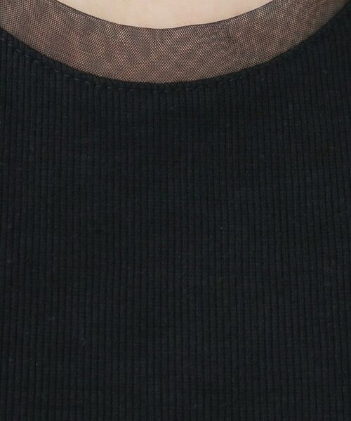 SHOO・LA・RUE / シューラルー カットソー | 【洗える/S-LL】シアーネックがこなれ見え リブタンクトップ | 詳細12