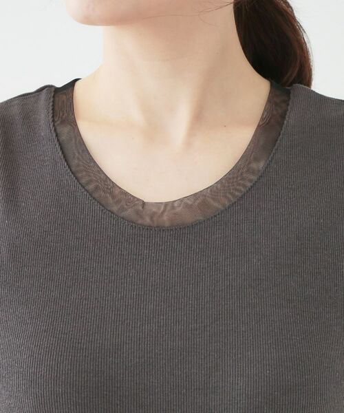 SHOO・LA・RUE / シューラルー カットソー | 【洗える/S-LL】シアーネックがこなれ見え リブタンクトップ | 詳細20