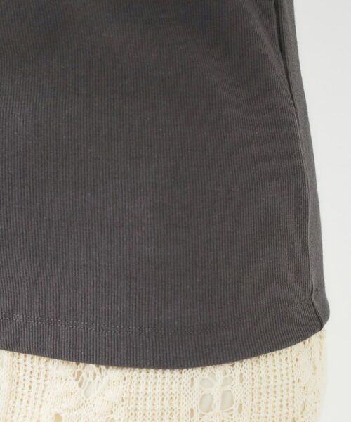 SHOO・LA・RUE / シューラルー カットソー | 【洗える/S-LL】シアーネックがこなれ見え リブタンクトップ | 詳細22