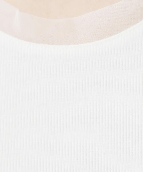 SHOO・LA・RUE / シューラルー カットソー | 【洗える/S-LL】シアーネックがこなれ見え リブタンクトップ | 詳細4