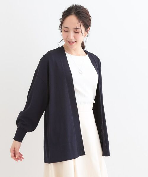 SHOO・LA・RUE / シューラルー カーディガン・ボレロ | 【洗える/ひんやり/UV】お尻が隠れるトッパーカーディガン | 詳細1