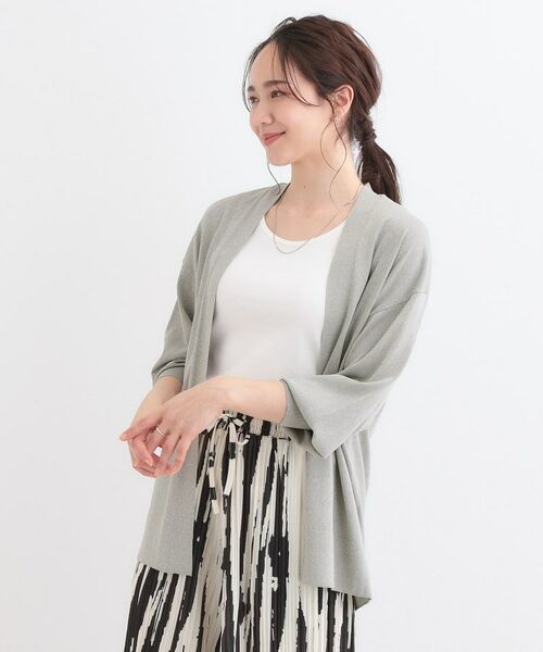 SHOO・LA・RUE / シューラルー カーディガン・ボレロ | 【洗える/ひんやり/UV】お尻が隠れるトッパーカーディガン | 詳細6