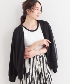 SHOO・LA・RUE / シューラルー カーディガン・ボレロ | 【S-LL】チュールレイヤードカーディガン