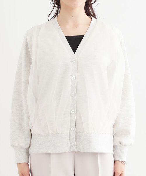 SHOO・LA・RUE / シューラルー カーディガン・ボレロ | 【S-LL】チュールレイヤードカーディガン | 詳細13