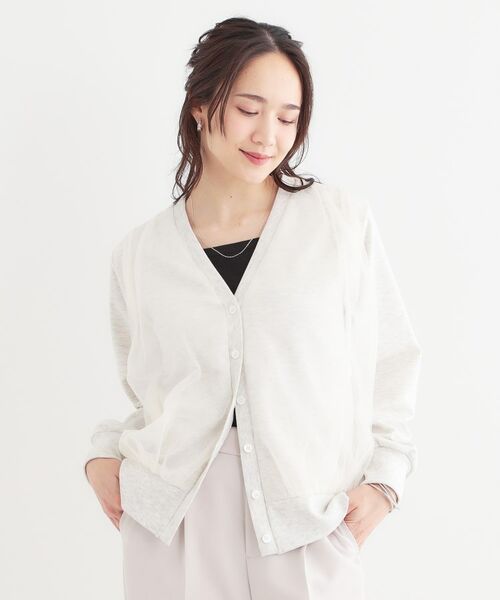 SHOO・LA・RUE / シューラルー カーディガン・ボレロ | 【S-LL】チュールレイヤードカーディガン | 詳細9
