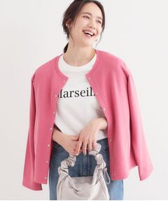 SHOO・LA・RUE / シューラルー カーディガン・ボレロ | 【洗える/S-LL】大人カジュアルコーデに ミニ裏毛スナップカーディガン