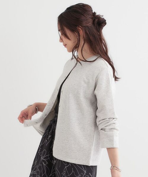 SHOO・LA・RUE / シューラルー カーディガン・ボレロ | 【洗える/S-LL】大人カジュアルコーデに ミニ裏毛スナップカーディガン | 詳細10