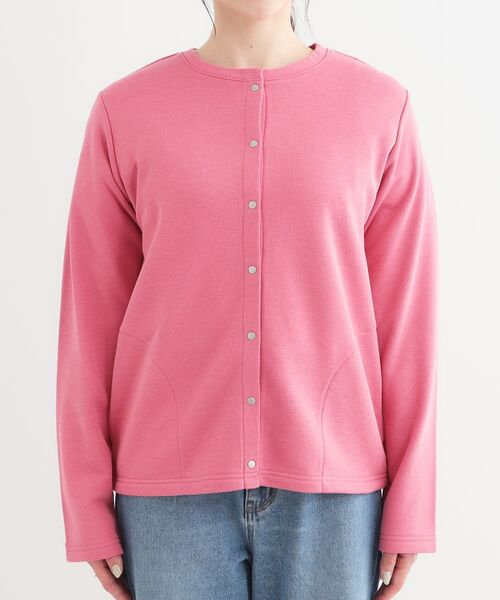 SHOO・LA・RUE / シューラルー カーディガン・ボレロ | 【洗える/S-LL】大人カジュアルコーデに ミニ裏毛スナップカーディガン | 詳細17