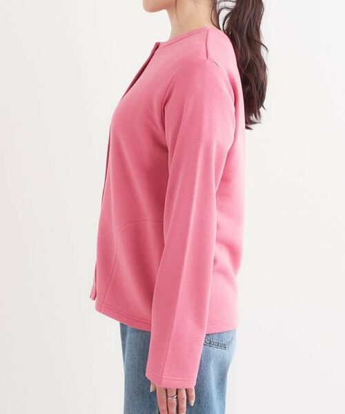 SHOO・LA・RUE / シューラルー カーディガン・ボレロ | 【洗える/S-LL】大人カジュアルコーデに ミニ裏毛スナップカーディガン | 詳細18