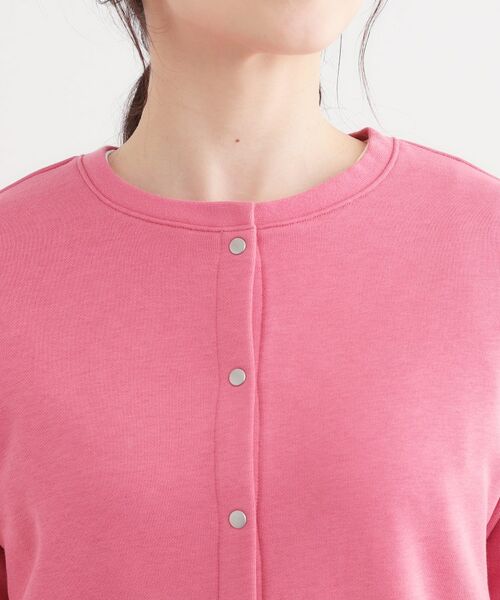 SHOO・LA・RUE / シューラルー カーディガン・ボレロ | 【洗える/S-LL】大人カジュアルコーデに ミニ裏毛スナップカーディガン | 詳細20
