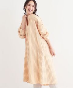SHOO・LA・RUE / シューラルー ミニ丈・ひざ丈ワンピース | 【洗える/S-LL】ストライプAラインワンピース