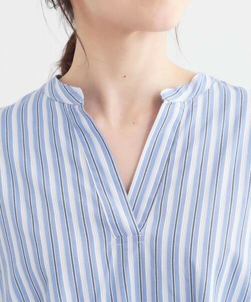 SHOO・LA・RUE / シューラルー ミニ丈・ひざ丈ワンピース | 【洗える/S-LL】ストライプAラインワンピース | 詳細12