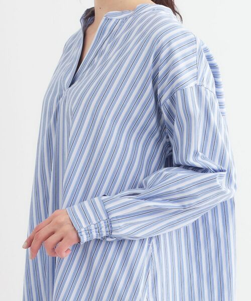 SHOO・LA・RUE / シューラルー ミニ丈・ひざ丈ワンピース | 【洗える/S-LL】ストライプAラインワンピース | 詳細13