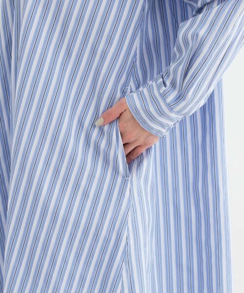 SHOO・LA・RUE / シューラルー ミニ丈・ひざ丈ワンピース | 【洗える/S-LL】ストライプAラインワンピース | 詳細15