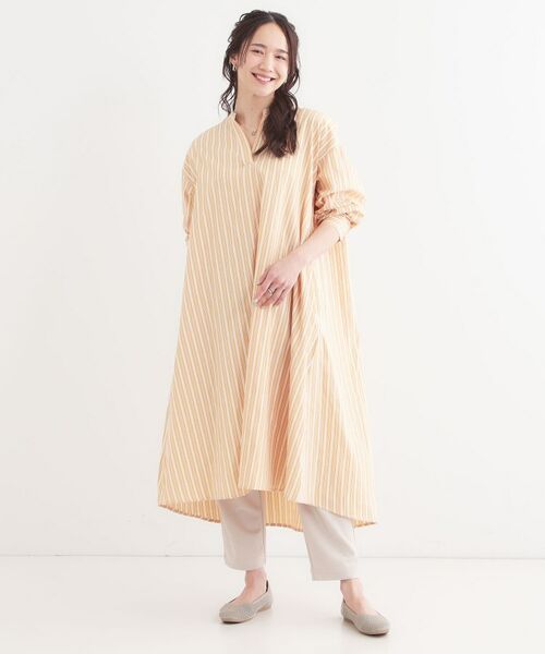SHOO・LA・RUE / シューラルー ミニ丈・ひざ丈ワンピース | 【洗える/S-LL】ストライプAラインワンピース | 詳細3
