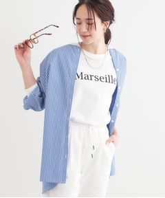 SHOO・LA・RUE / シューラルー チュニック | 【洗える/S-LL】リブでこなれ感 ゆるっと着られる ロングシャツ