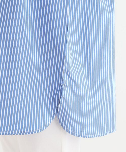 SHOO・LA・RUE / シューラルー チュニック | 【洗える/S-LL】リブでこなれ感 ゆるっと着られる ロングシャツ | 詳細14