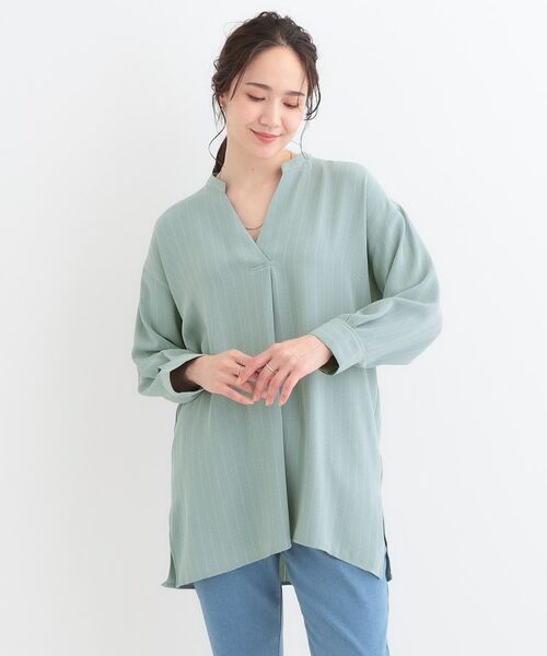 SHOO・LA・RUE / シューラルー チュニック | 【洗える/S-LL】さらさらタッチが心地よい ゆったりチュニック | 詳細1