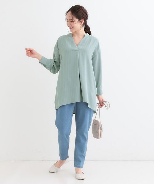 SHOO・LA・RUE / シューラルー チュニック | 【洗える/S-LL】さらさらタッチが心地よい ゆったりチュニック | 詳細3