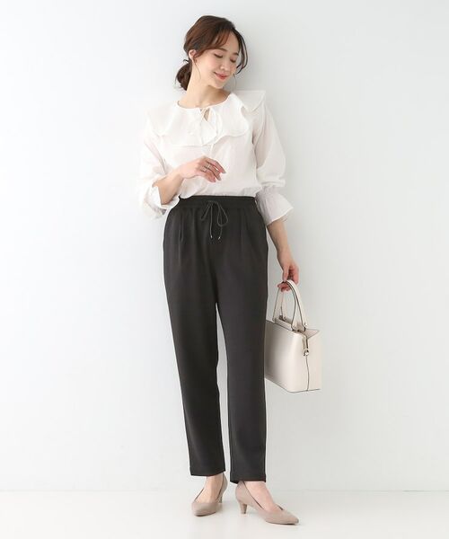 SHOO・LA・RUE / シューラルー パンツ | 【洗える】脚のラインを拾いにくい スマートイージー テーパードパンツ | 詳細3