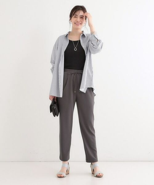 SHOO・LA・RUE / シューラルー パンツ | 【洗える】脚のラインを拾いにくい スマートイージー テーパードパンツ | 詳細7