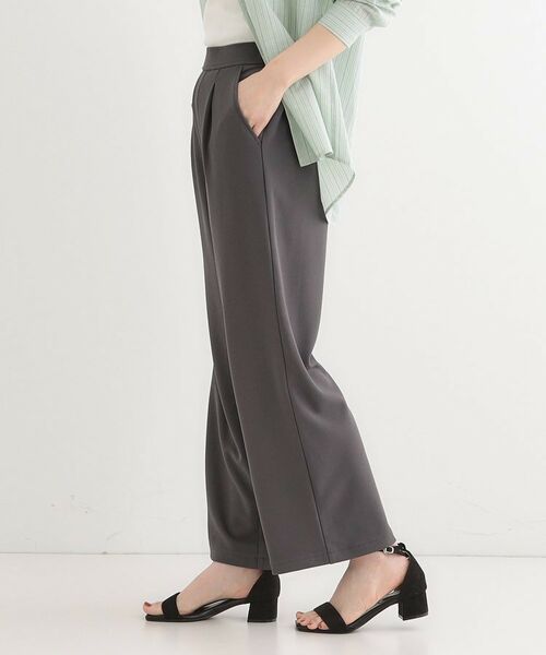 SHOO・LA・RUE / シューラルー パンツ | 【洗える/しわになりにくい】脚のラインを拾いにくい スマートイージー ワイドパンツ | 詳細10