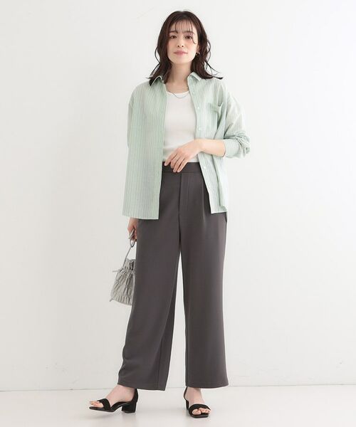 SHOO・LA・RUE / シューラルー パンツ | 【洗える/しわになりにくい】脚のラインを拾いにくい スマートイージー ワイドパンツ | 詳細11