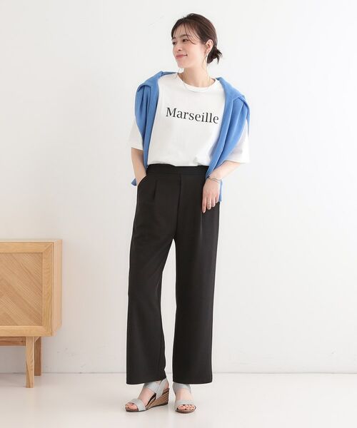 SHOO・LA・RUE / シューラルー パンツ | 【洗える/しわになりにくい】脚のラインを拾いにくい スマートイージー ワイドパンツ | 詳細3