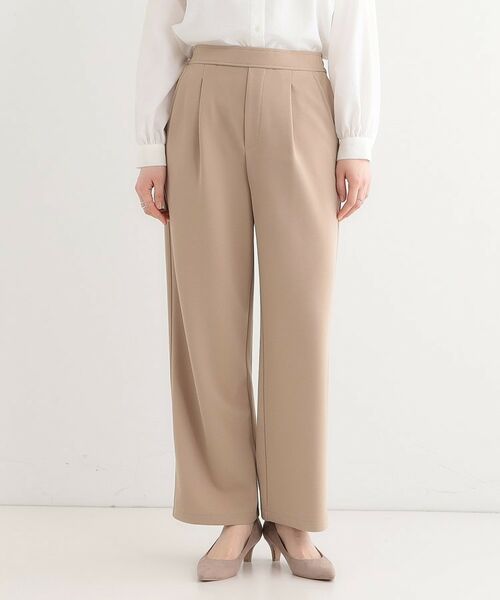 SHOO・LA・RUE / シューラルー パンツ | 【洗える/しわになりにくい】脚のラインを拾いにくい スマートイージー ワイドパンツ | 詳細5