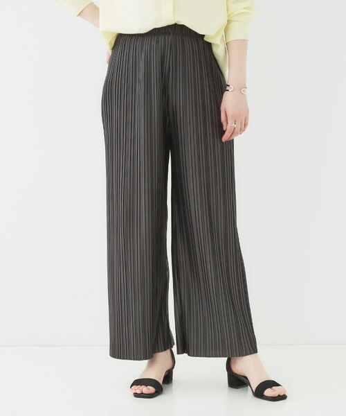 SHOO・LA・RUE / シューラルー ショート・ハーフ・半端丈パンツ | 【洗える】楽してほっそり見え カットプリーツパンツ | 詳細13