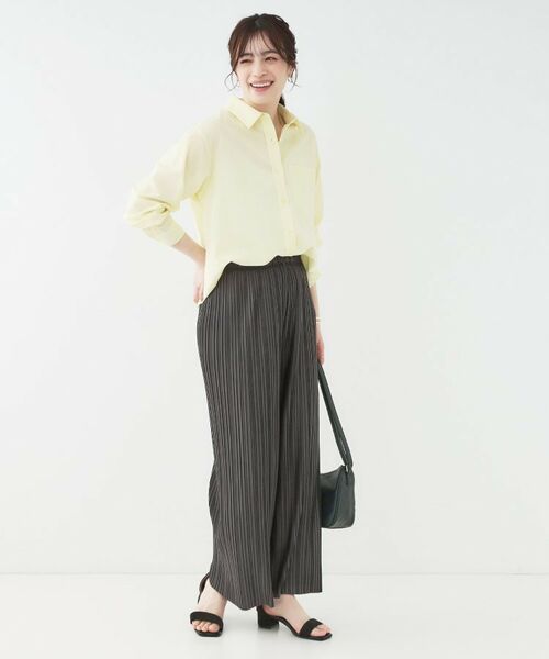 SHOO・LA・RUE / シューラルー ショート・ハーフ・半端丈パンツ | 【洗える】楽してほっそり見え カットプリーツパンツ | 詳細15