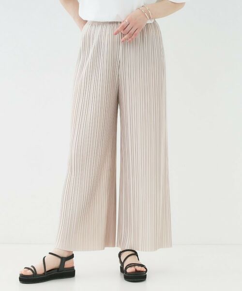 SHOO・LA・RUE / シューラルー ショート・ハーフ・半端丈パンツ | 【洗える】楽してほっそり見え カットプリーツパンツ | 詳細17