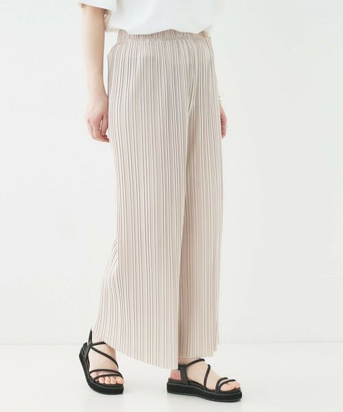 SHOO・LA・RUE / シューラルー ショート・ハーフ・半端丈パンツ | 【洗える】楽してほっそり見え カットプリーツパンツ | 詳細18