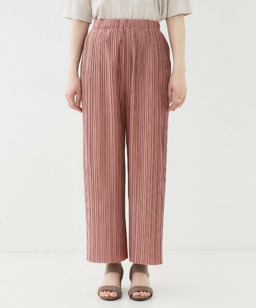 SHOO・LA・RUE / シューラルー ショート・ハーフ・半端丈パンツ | 【洗える】楽してほっそり見え カットプリーツパンツ | 詳細21