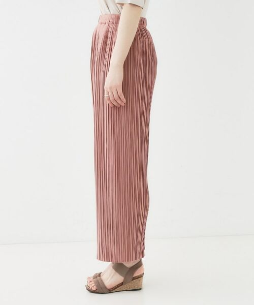 SHOO・LA・RUE / シューラルー ショート・ハーフ・半端丈パンツ | 【洗える】楽してほっそり見え カットプリーツパンツ | 詳細22