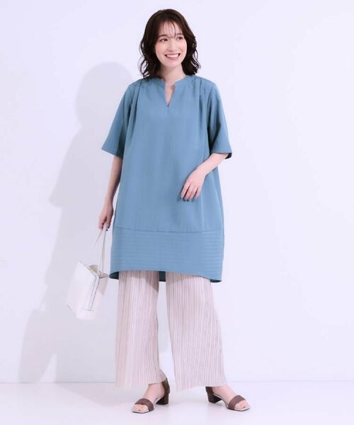 SHOO・LA・RUE / シューラルー ショート・ハーフ・半端丈パンツ | 【洗える】楽してほっそり見え カットプリーツパンツ | 詳細27