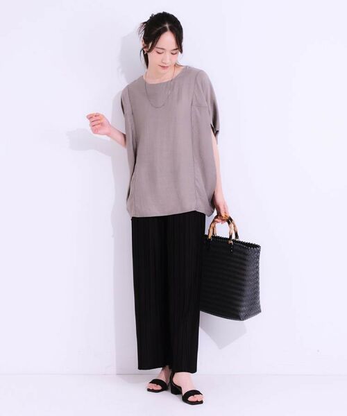 SHOO・LA・RUE / シューラルー ショート・ハーフ・半端丈パンツ | 【洗える】楽してほっそり見え カットプリーツパンツ | 詳細29