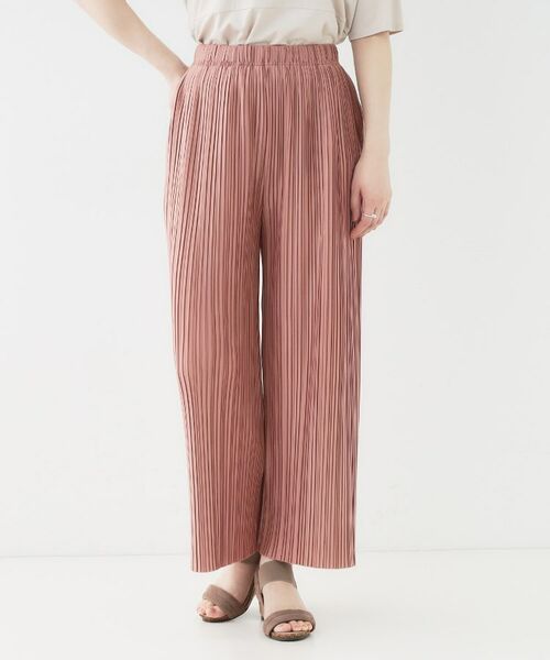 SHOO・LA・RUE / シューラルー ショート・ハーフ・半端丈パンツ | 【洗える】楽してほっそり見え カットプリーツパンツ | 詳細5