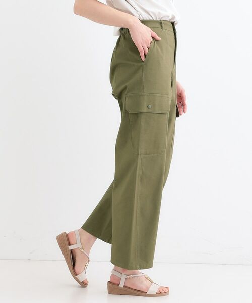 SHOO・LA・RUE / シューラルー ショート・ハーフ・半端丈パンツ | 【洗える/S-LL】らくらくストレッチ カーゴカーブパンツ | 詳細2