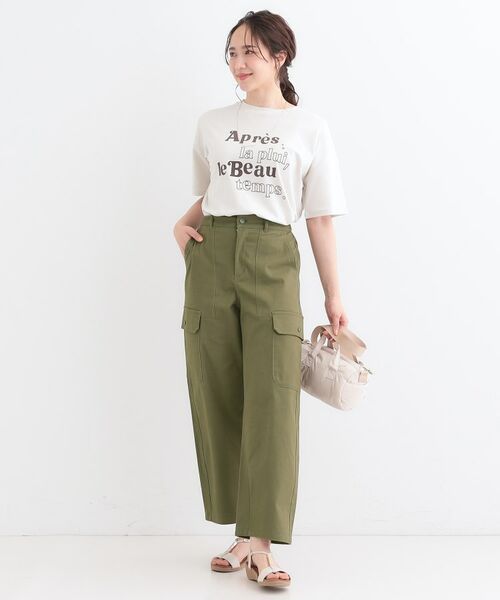 SHOO・LA・RUE / シューラルー ショート・ハーフ・半端丈パンツ | 【洗える/S-LL】らくらくストレッチ カーゴカーブパンツ | 詳細3