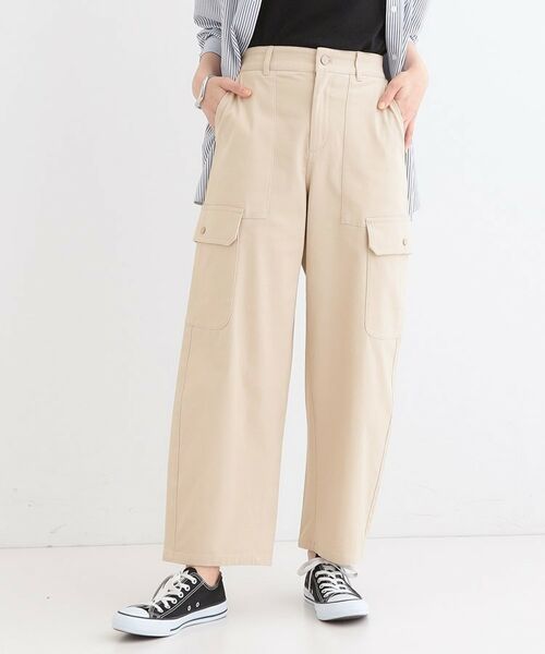 SHOO・LA・RUE / シューラルー ショート・ハーフ・半端丈パンツ | 【洗える/S-LL】らくらくストレッチ カーゴカーブパンツ | 詳細5