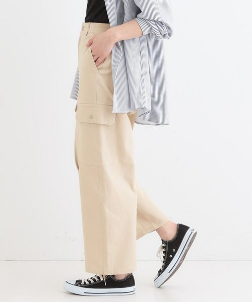 SHOO・LA・RUE / シューラルー ショート・ハーフ・半端丈パンツ | 【洗える/S-LL】らくらくストレッチ カーゴカーブパンツ | 詳細6